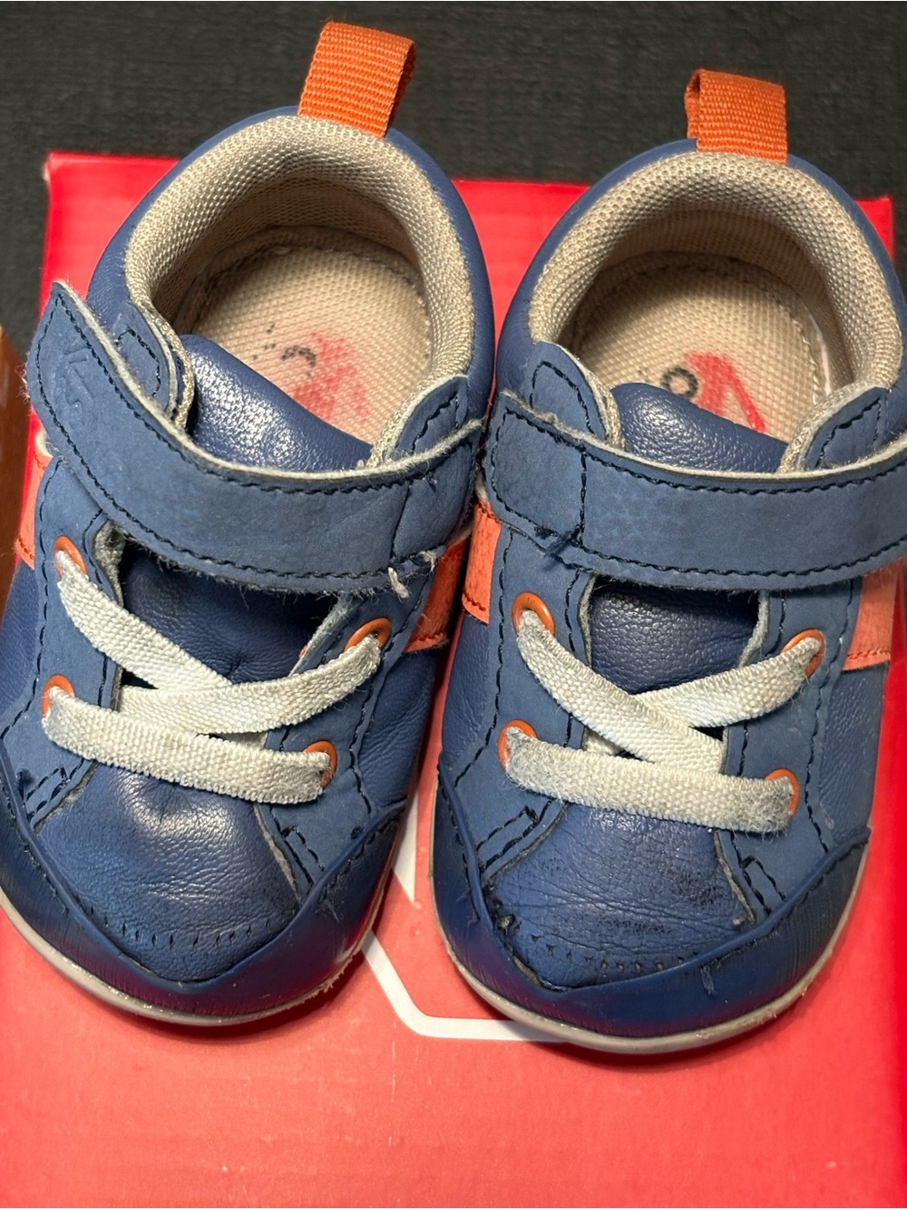 See Kai Run Blue and Orange Toddler Sneakers